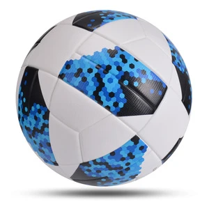New High Quality Custom PU Leather Football Training League Soccer Size 5 Football