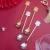 Import New Lovely Cow Spoon New Year Gift Set Stainless Steel Tea Spoon with Case Gold Stirring Spoon from China
