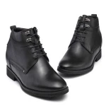 New model Men's Leather Casual Shoes Invisible Elevator Shoes Height Increasing Boots