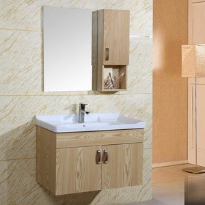 New Modern Bathroom Furniture, MDF/ Plywood/ solid wood/ pvc fully assembled bathroom cabinets KD-BC120W