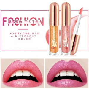 New Private Label 6 colors Waterproof Warm Color Long Lasting Lip Gloss