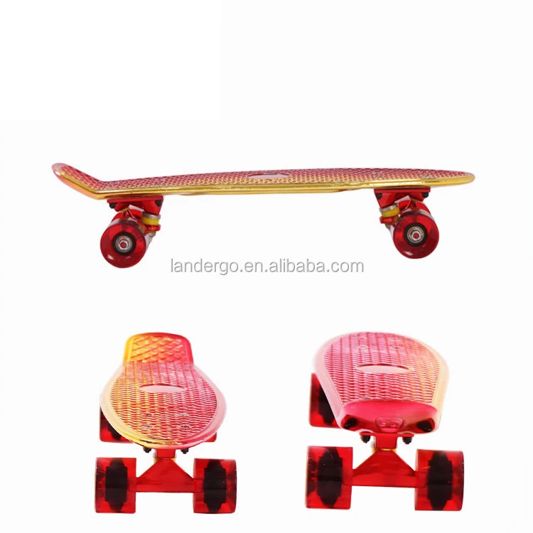 New Product EN71 EN13613 22 Inch Retro 70s Style Plastic Skate Board