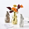New Product Porcelain Flower Holder Morden Ceramic Femal Sexy Body Art Flower Vase