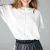 Import new simple fashion design 100%cotton batwing sleeve chest broken white T shirt for women from China