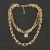 Import New style high quality three layers small ball pendant bamboo chain luxurious choker gold necklace from China