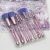 Import New Style Private Label  7Pcs Crystal Glitter Makeup Brushes from China