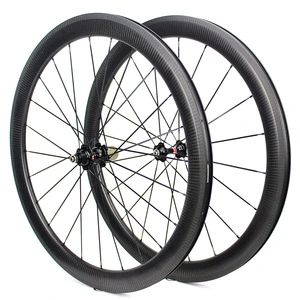 new type bicycle novatec carbon wheels 60mm with NOVATEC red hub clear coating finishing