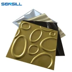Newest design interior decorative diy 3d bamboo fiber pvc wall panel