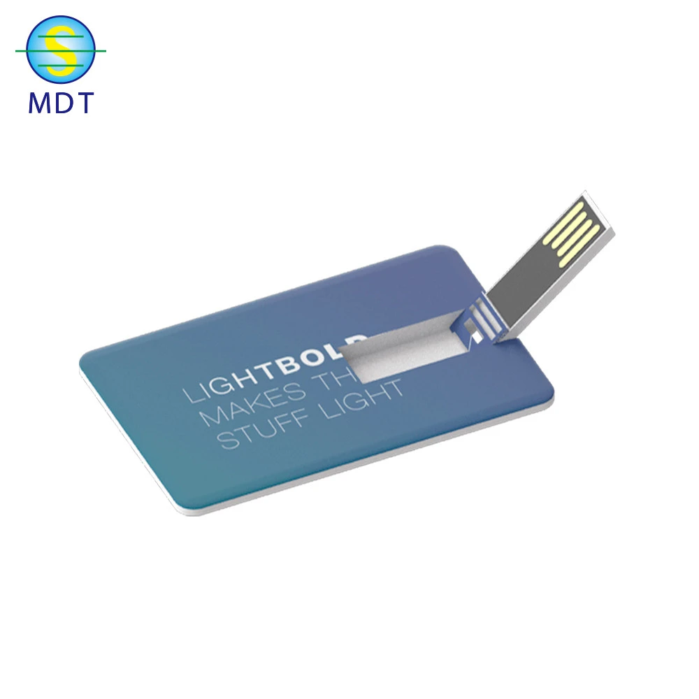 Newest pvc material making plastic card usb with credit card size