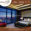 Nice design hotel bedroom furniture round bed, coffee table and chairs