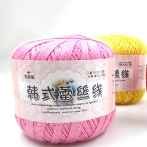 No. 8 lace thread 100% cotton thread mercerized cotton crochet line DIY bag crochet yarn wholesale