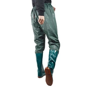 Noly Pvc Waterproof Durable Pants Fishing Waders With Boots Rubber Waders