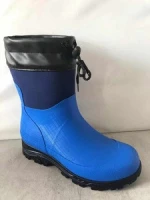 Non-slip rubber shoes on ice