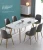 Import Nordic dining table and chair combination 6 people dining table rectangle small apartment home dining table from China