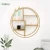 Import Nordic Iron Gold Storage Rack Home Decoration Wall Mount Shelf For Flower Pot Holders Wall Hanging from China