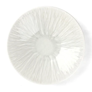 Nordic porcelain with reactive glazes serving deep plates manufacturer oem custom printed logo ceramic plate