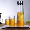 Nordic style Heat Resistant Borosilicate Glass Water Jug For Drinking
