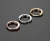 Import Nose Ring Gold Plating Prong Set CZ    Body Piercing Jewelry 316L Surgical Steel Casting from China
