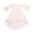 Import O-neck children clothes wholesale boutique kids clothing solid cotton fabric long sleeve baby girls dress from China