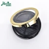 OEM Custom 11.5G Black Round Empty Plastic Eye Shadow Packaging Case