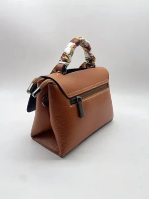 OEM Factory Direct Sales Korean Brown Genuine Leather Women Sling Shoulder Armpit Shopping Bags Evening Bag From China