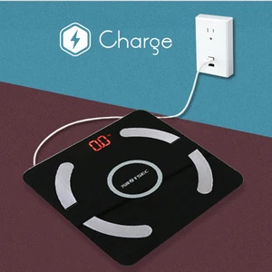 OEM household sundries 180kg/400lb bluetooth body fat scale charging batteries  bluetooth usb