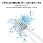 OEM ODM Custom Smart Rotary Round Electric Toothbrush IPX7 Automatic Oscillating Electric Toothbrush Rechargeable