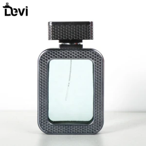 Oem Refillable Perfume Bottle 100ml Portable Square Empty Clear Glass Perfume Atomizer Bottle
