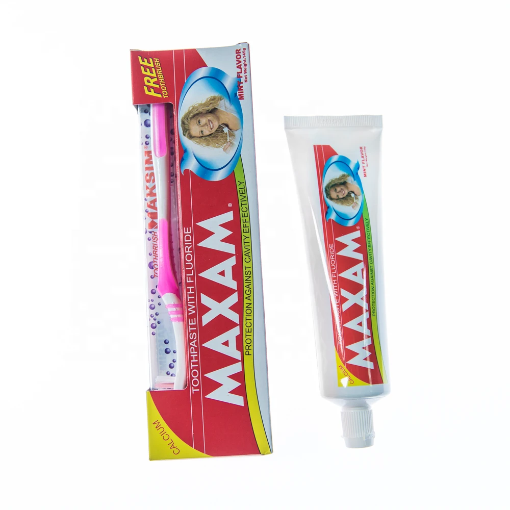 OEM Toothpaste Maxam Toothpaste 145 Grams With Toothbrush (red Box)