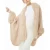 Import OEM Women Long Sleeve Handkerchief Hem Faux Fur Poncho Coat from China