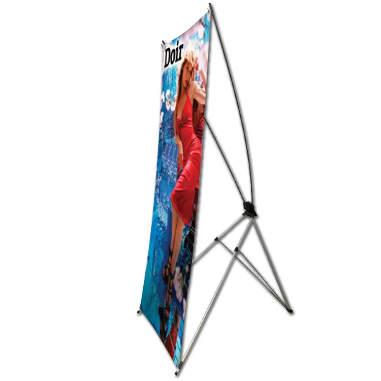 OEM x-stand display banner lightweight and easy Install roll up banner adjustable X-banner standing