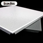 Office building metal aluminium ceiling panel perforated 60x60 false aluminum flat ceiling tiles