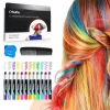 Ohuhu Non-Toxic Washable Hair Dye Colors12 Colors Temporary Hair Chalks Salon Hair Chalk Pens