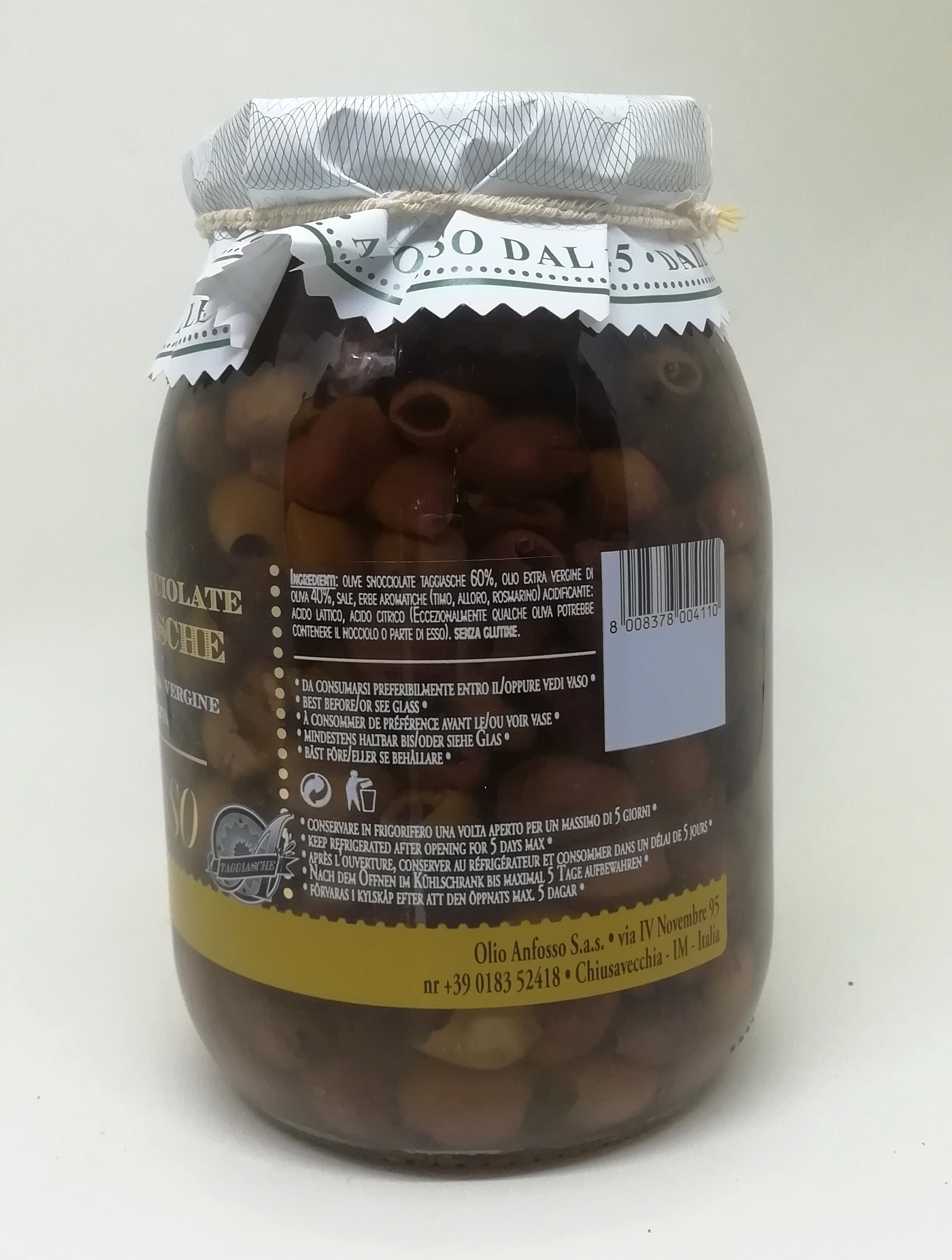 Buy Olives Italian Taggiasche Pitted In Extra Virgin Olive Oil from ...