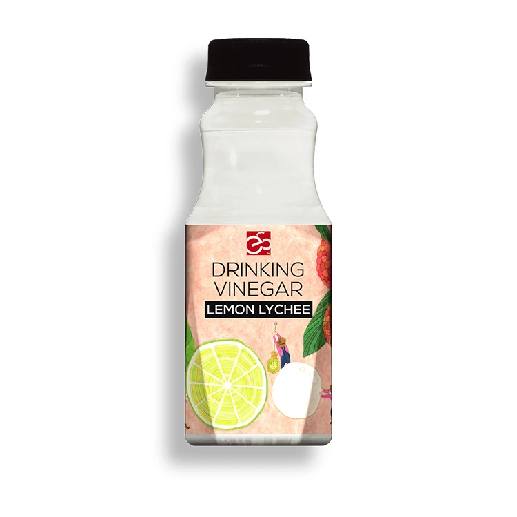 Organic Lemon &amp; Lychee  Vinegar Drinks in 350ml PET Bottle