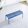 Outdoor aluminum alloy bench garden dining table and chair aluminum plate table and chair