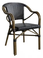 outdoor bamboo look rattan chair