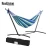 Import Outdoor Camping Portable Hammock Brazilian Beach canvas material Folding Hammock with steel stand set with outer bag from China