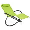 Outdoor Lounge Chair Orbital Zero Gravity Patio Chaise Lounge Antique Metal Rocking Chair