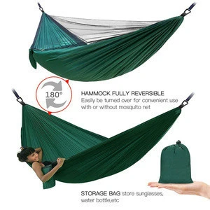 Outdoor Parachute Portable Nylon Mosquito Net Camping Hammock