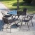 Import Outdoor Patio PE Rattan Chair Garden Furniture Set with Iron Backrest and Waterproof Table for Outdoor Leisure from China