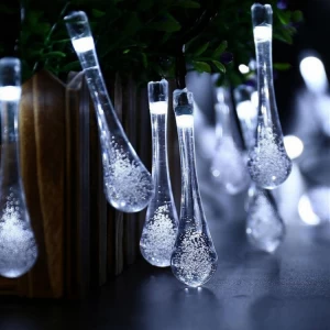 Outdoor Waterproof Christmas Decoration Lights Holiday Lighting  Multicolor Water Drops Solar LED light