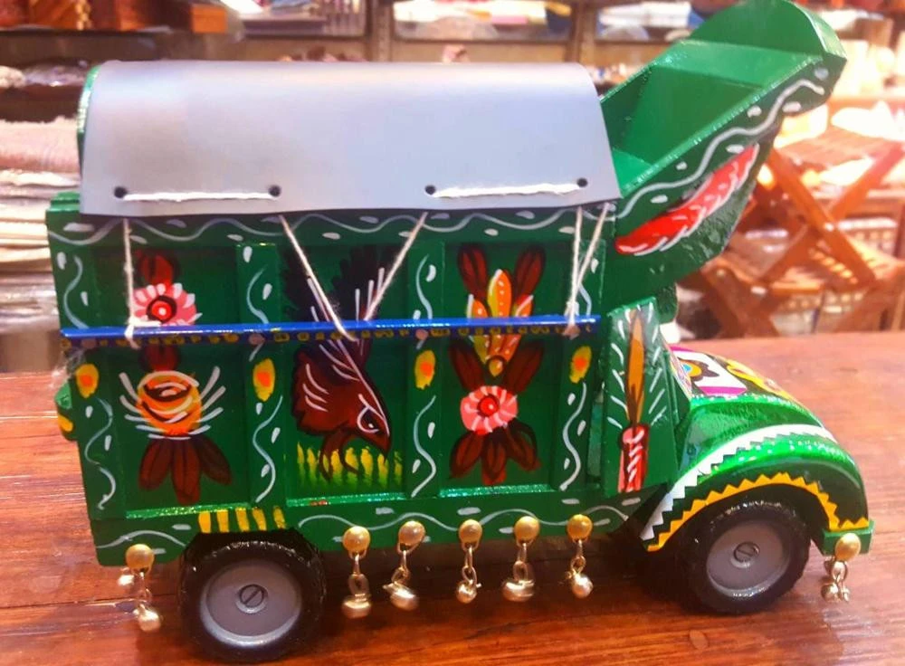 Pakistani  Wooden fancy truck  All work done on the wooden truck is handmade and real truck art.