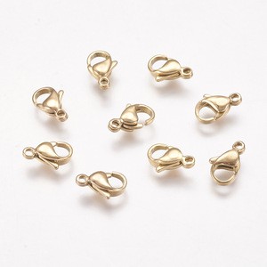 PandaHall 11mm Golden 304 Stainless Steel Lobster Claw Clasps