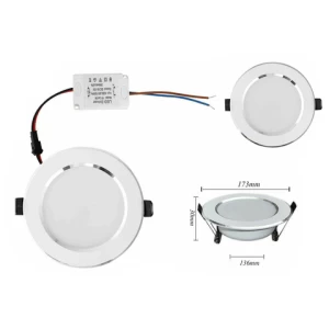 Panel Downlight Recessed Ceiling 3W 5W 7W 9W 12W 18W Light Dimmable Led Light Downlight