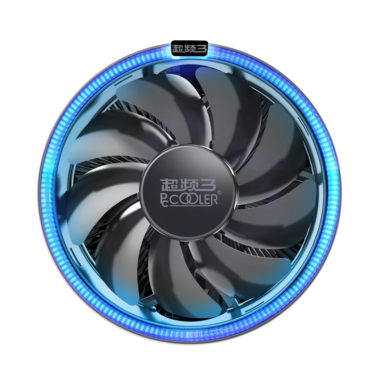 Pccooler low profile cpu heatsink cooler with 120mm High Rpm RGB Blue cooling fan for AMD And Intel Mainboard