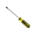 Import Phillips Slotted Screw driver Alloy steel Plastic Handle Cross Flat stubby Screwdriver Crystal plastic handle model#872 from China