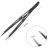 Import Pink & Black Stainless Steel Slanted Eyebrow Tweezer from China