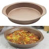Pizza Pan Baking Tray Cake Tin fruit Pie Bread Non-stick Champagne Gold Pastry Bake Moulds Cookies Biscuits Bakeware