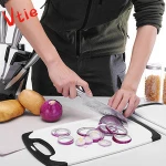 Plastic Cutting Boards Set of 3 BPA Free Chopping Board Non-stick